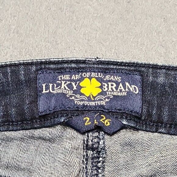 Lucky Brand Womens Jeans 2/26 Lolita Skinny Blue Stretch Faded Front - Picture 8 of 13